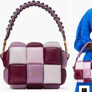 Kate Spade Boxxy Colorblocked Crossbody Purple